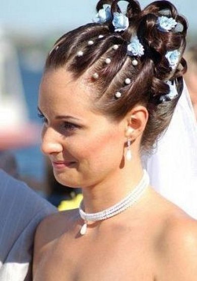 Прическа на свадьбу Д13754 - Стилист-визажист Дарья Паутова