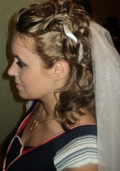 Прическа на свадьбу Д13768 - Стилист-визажист Дарья Паутова