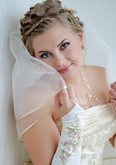 Свадебная прическа Л13785 - Стилист-визажист Людмила Плетнёва
