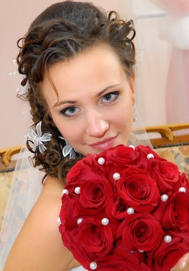 Прическа на свадьбу В13794 - Стилист-визажист Вероника Борякова