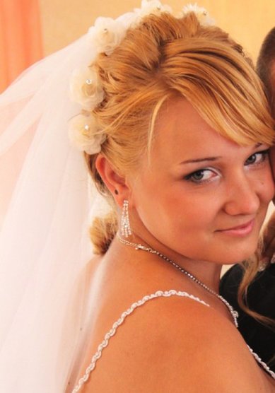 Прическа на свадьбу В13796 - Стилист-визажист Вероника Борякова