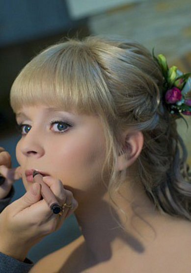 Прическа на свадьбу Е13818 - Стилист-визажист Елена Дороднова