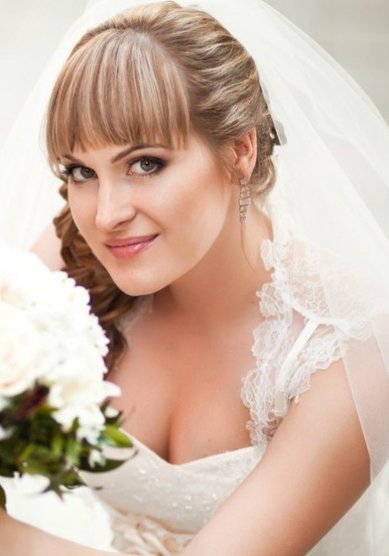Прическа на свадьбу Е13838 - Стилист-визажист Екатерина Салимова