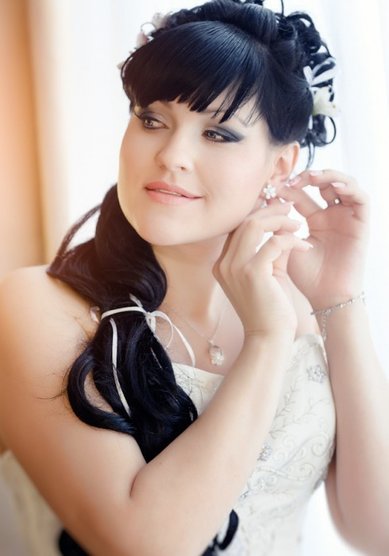 Прическа на свадьбу А13846 - Стилист-визажист Анна Голышева