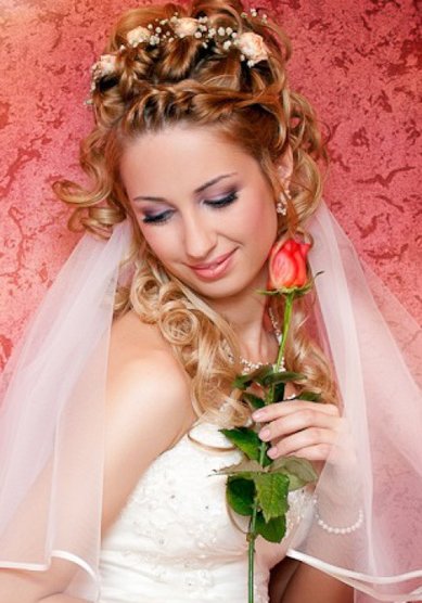Прическа на свадьбу А13850 - Стилист-визажист Анна Голышева