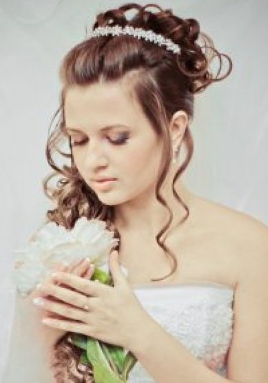 Прическа на свадьбу А13854 - Стилист-визажист Анна Голышева