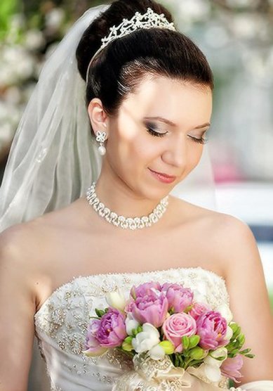 Прическа на свадьбу А13862 - Стилист-визажист Александра Кукушкина