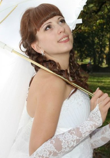 Прическа на свадьбу А13872 - Стилист-визажист Александра Кукушкина