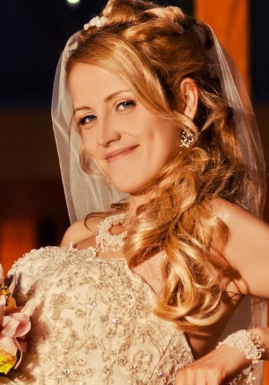 Свадебная прическа М13953 - Стилист-визажист Маргарита Новикова