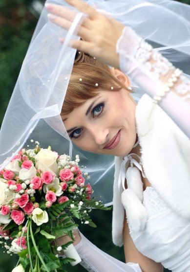 Прическа на свадьбу М13960 - Стилист-визажист Маргарита Новикова