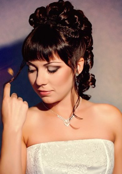 Прическа на свадьбу М13966 - Стилист-визажист Маргарита Новикова