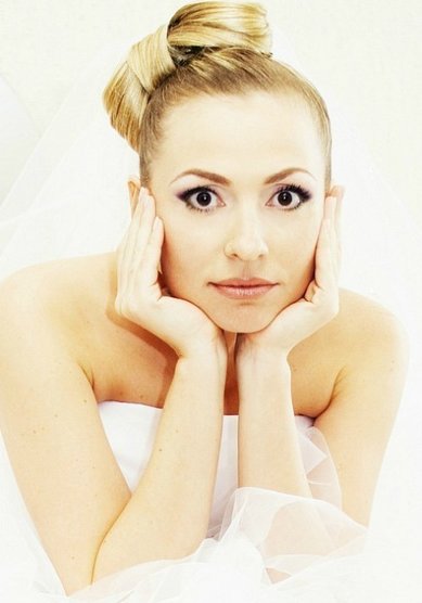 Свадебная прическа М13971 - Стилист-визажист Маргарита Новикова