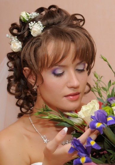Свадебная прическа М13977 - Стилист-визажист Маргарита Новикова