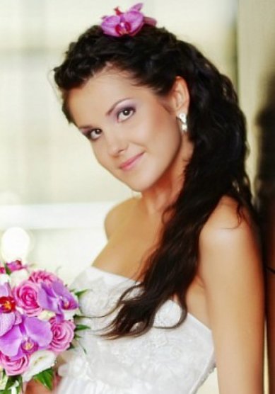 Прическа на свадьбу М13978 - Стилист-визажист Маргарита Новикова