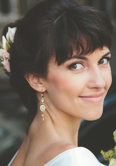 Свадебная прическа Е16189 - Стилист-визажист Екатерина Салимова