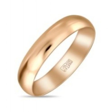 Обручальное кольцо R01-R-040-185-М12963 - Ювелирный бренд Московский ювелирный завод