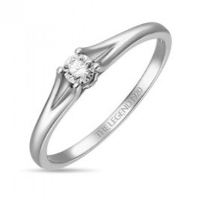 Помолвочное кольцо R01-SL06-015-G2-М12990 - Ювелирный бренд Московский ювелирный завод