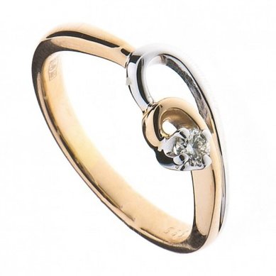 Помолвочное кольцо КТЗК88330-Н4060 - Ювелирный салон Наше золото