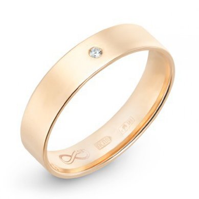 Обручальное кольцо R01-WED-00002-М8386 - Ювелирный бренд Московский ювелирный завод