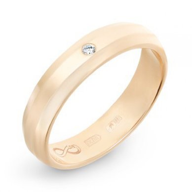 Обручальное кольцо R01-WED-00007-М8388 - Ювелирный бренд Московский ювелирный завод