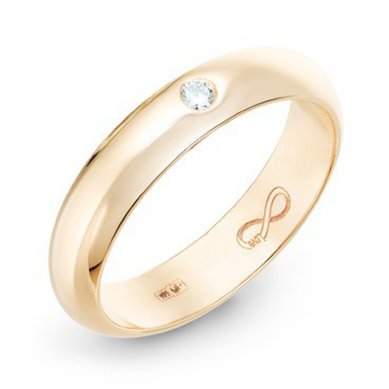 Обручальное кольцо R01-WED-00015-М8391 - Ювелирный бренд Московский ювелирный завод