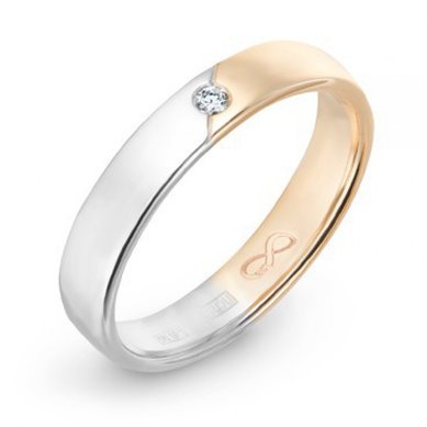 Обручальное кольцо R01-WED-00016-М8392 - Ювелирный бренд Московский ювелирный завод