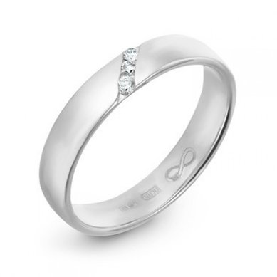 Обручальное кольцо R01-WED-00019-М8395 - Ювелирный бренд Московский ювелирный завод