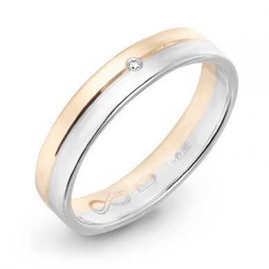 Обручальное кольцо R01-WED-00024-М8400 - Ювелирный бренд Московский ювелирный завод