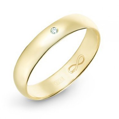 Обручальное кольцо R01-WED-00027-М8403 - Ювелирный бренд Московский ювелирный завод