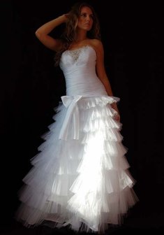 Свадебное платье 1137-A30910. С пышной юбкой, длинное без шлейфа.