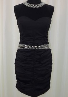 Вечернее платье 1021-A31011. С прямой юбкой, короткое без шлейфа.