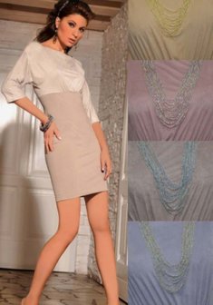 Вечернее платье 562-V31129. С прямой юбкой, короткое без шлейфа.