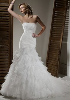 Свадебное платье BS-71-Д31228. Силуэт Русалка (Рыбка), длинное со шлейфом.