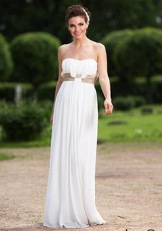 Вечернее платье J68285. В греческом стиле, длинное без шлейфа.