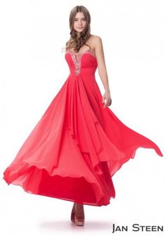 Вечернее платье J68295. А-силуэт, длинное без шлейфа.