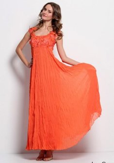 Вечернее платье J68315. А-силуэт, длинное без шлейфа.