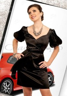 Вечернее платье J68341. С прямой юбкой, короткое без шлейфа.