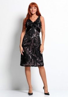 Вечернее платье J68344. С прямой юбкой, длинное без шлейфа.