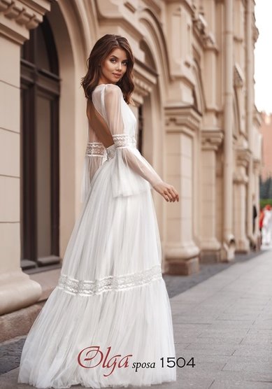 Свадебное платье J68235 - свадебные вечерние платья в Самаре JULIA