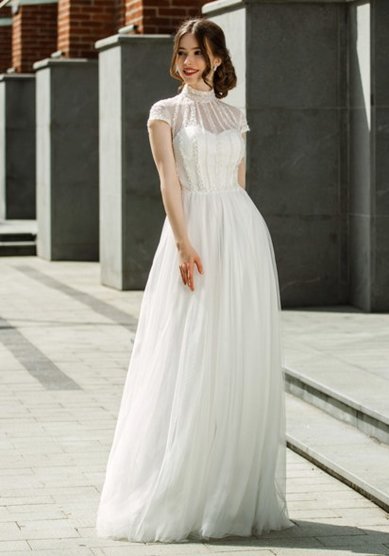 Свадебное платье J68239 - свадебные вечерние платья в Самаре JULIA