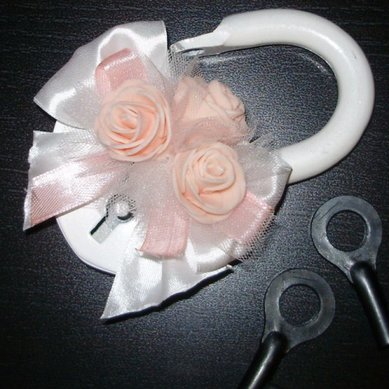 Свадебный замочек М32260 - Салон аксессуаров Мастерская Валерии Горбуновой