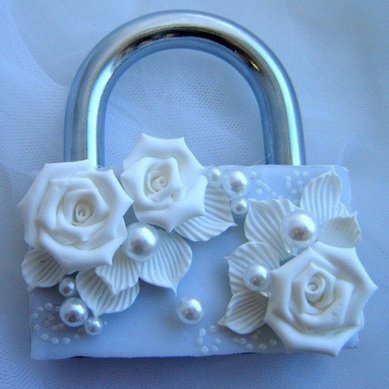 Свадебный замочек М32261 - Салон аксессуаров Мастерская Валерии Горбуновой